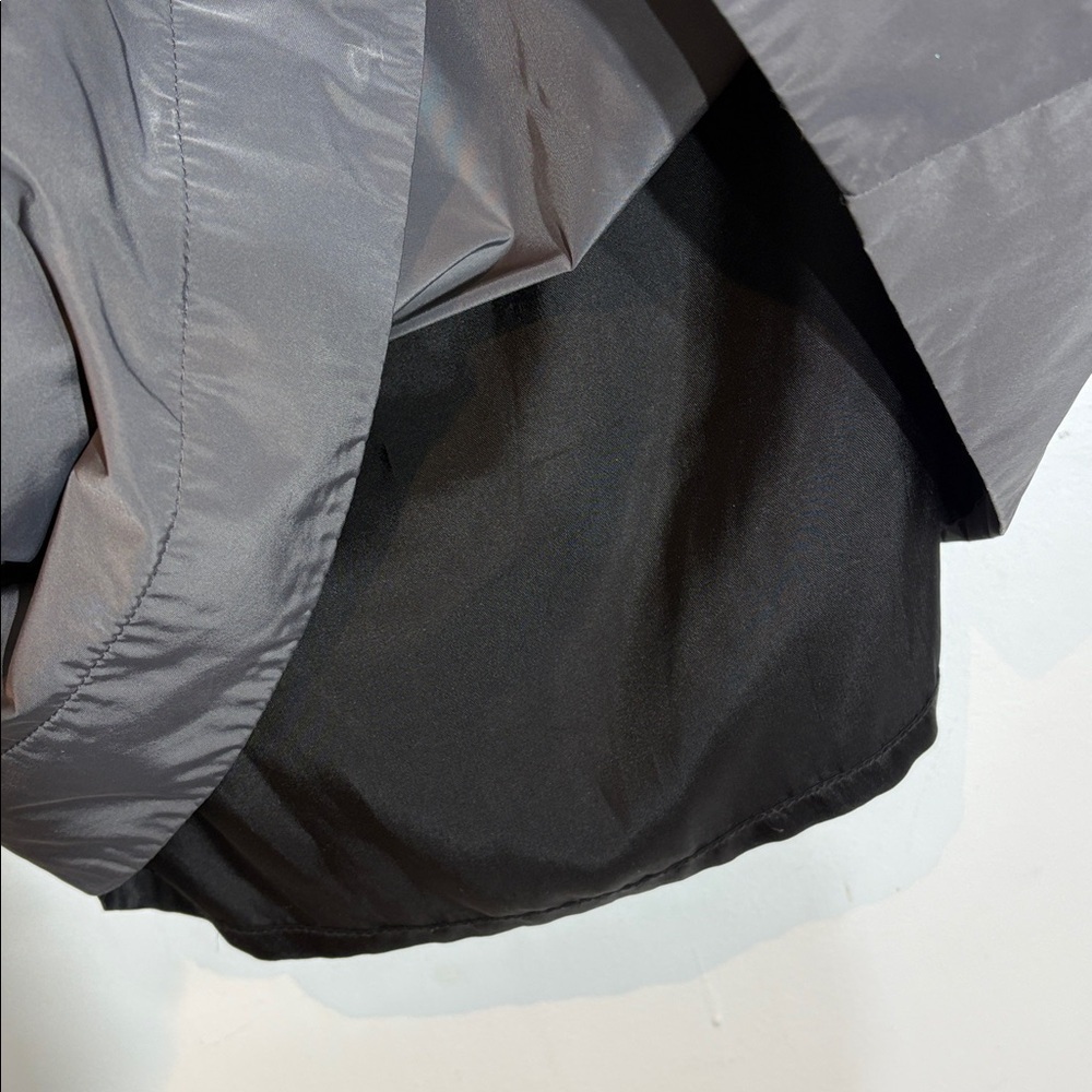 Ross Mayer Charcoal Nylon Tulip Skirt | Size 16 | Made in Canada - Picture 9 of 11